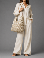 Viora Riviera Handwoven Beach Tote
