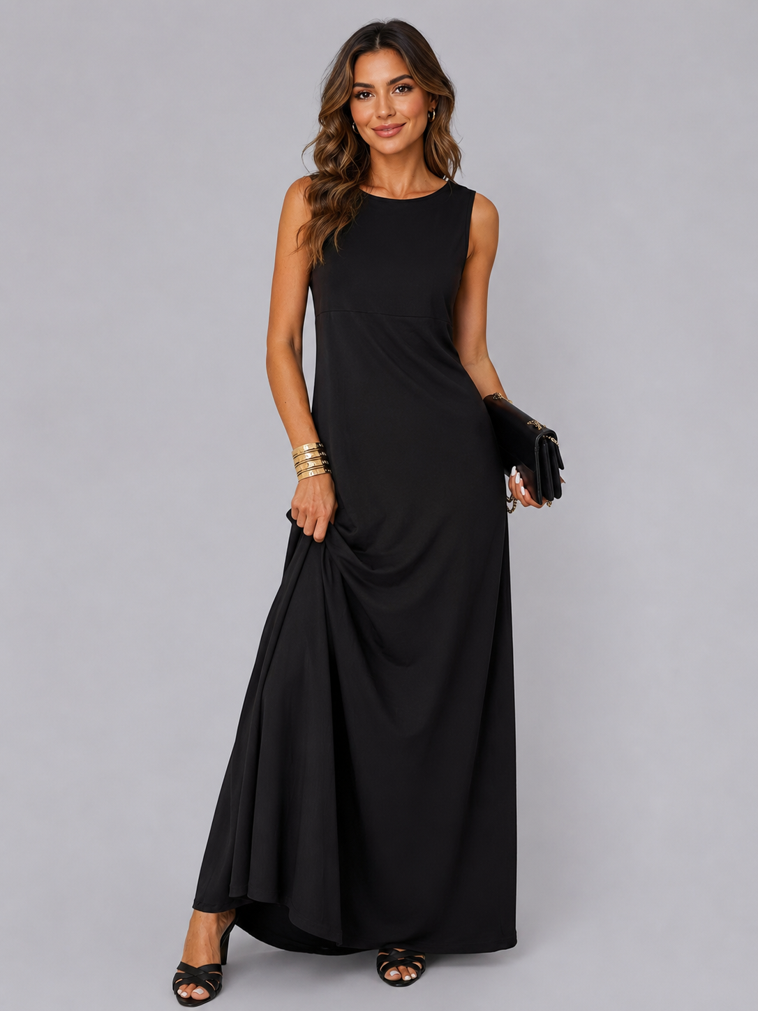 Sleeveless Flowy Maxi Dress